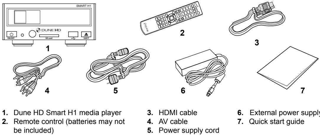 DUNE HD SMART H1 - Package Contents - 1