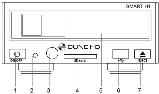DUNE HD SMART H1 - Vista frontal: - 1
