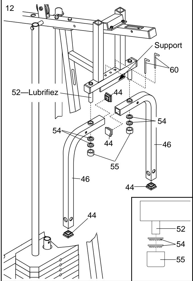 WESLO GYM 3000 - ATTENTION: Faites bien attention d'éviter de basculer les Poids (25) avant que l' étape 9 ne soit terminée. - 12