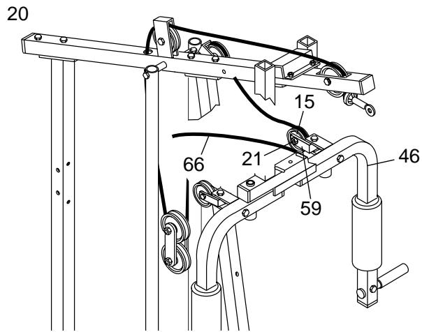 WESLO GYM 3000 - ATTENTION: Faites bien attention d'éviter de basculer les Poids (25) avant que l' étape 9 ne soit terminée. - 20