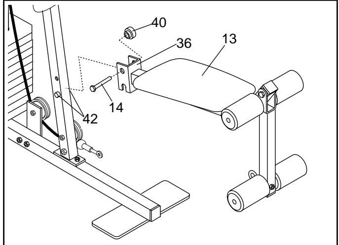 WESLO GYM 3000 - COMMENT ATTACHER ET ENLEVER LE SIEGE - 3