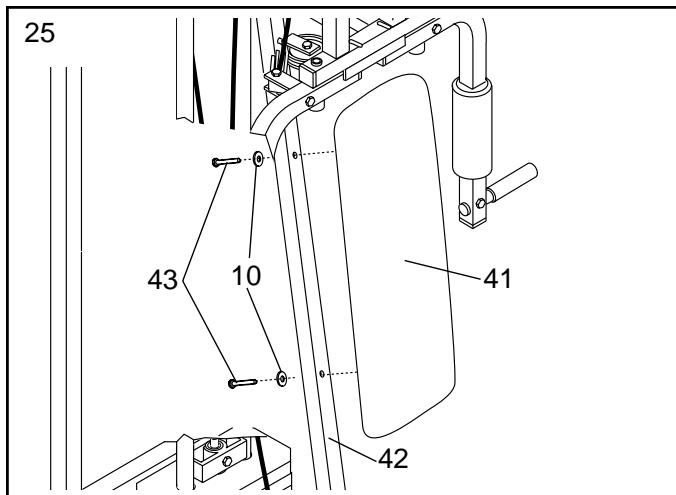 WESLO GYM 3000 - ATTENTION: Faites bien attention d'éviter de basculer les Poids (25) avant que l' étape 9 ne soit terminée. - 4