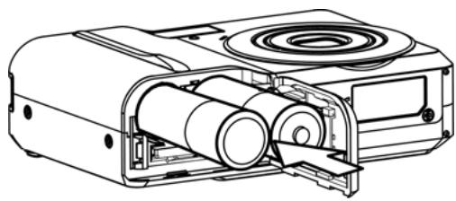 AGFA DC-733I - Insertion des piles - 2