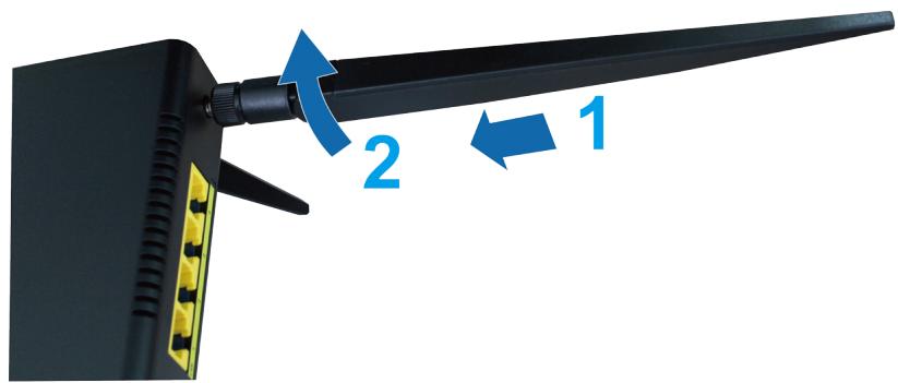 SYNOLOGY RT1900AC - Installer les antennes - 1