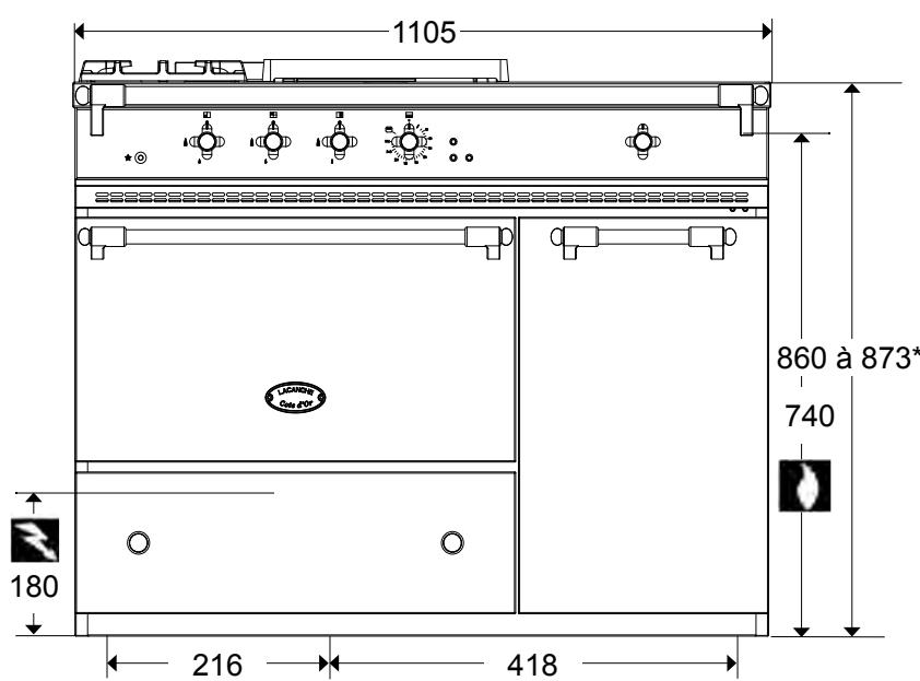 LACANCHE CHAMBERTIN CLASSIQUE - CHASSAGNE &amp; CHAMBERTIN « CLASSIQUE» ET «TRADITION»: TABLES DE CUISSON GAZ - 3