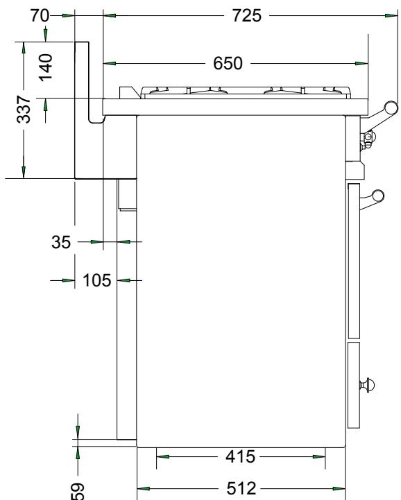 LACANCHE CHAMBERTIN CLASSIQUE - CHASSAGNE &amp; CHAMBERTIN « CLASSIQUE» ET «TRADITION»: TABLES DE CUISSON GAZ - 4