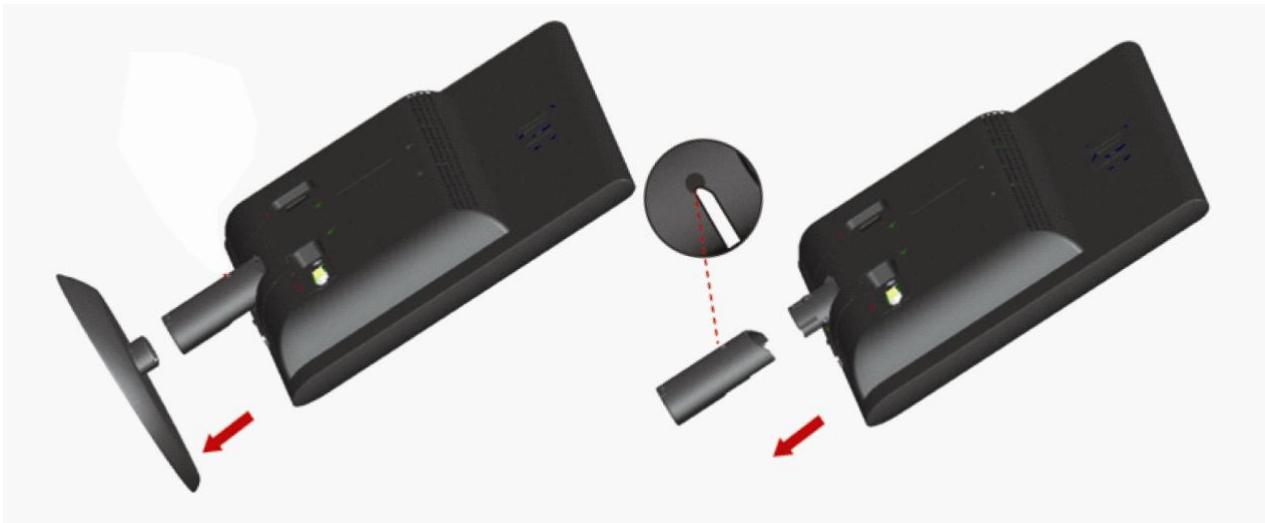 AOC E2250SWDNK - Installation du socle et de la base - 2