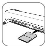 AGFAPHOTO AS1111 - Introduzir um cartão de armazenamento de dados no aparecido - 1
