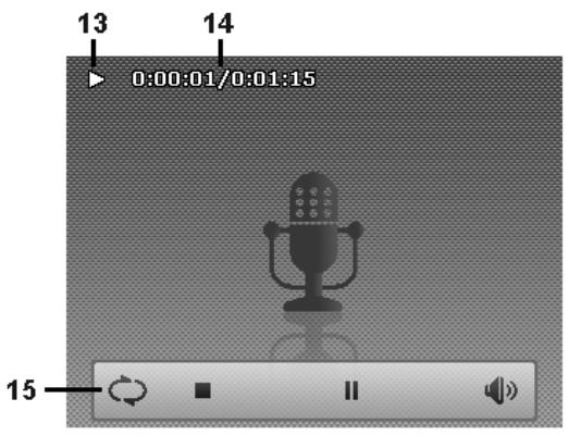 AGFAPHOTO COMPACT 103 - Mode Lecture des clips audio : - 2
