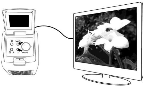 AGFAPHOTO DUOSCAN 100 - Connexion à une télévision - 3