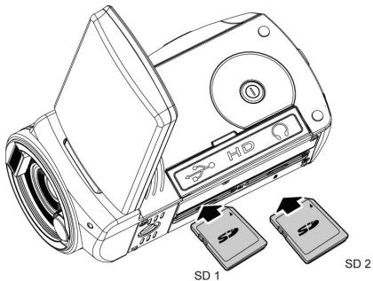 AGFAPHOTO MICROFLEX 102 - Insertion d'une carte SD - 1