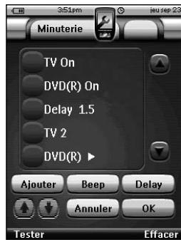 X10 PRONTOPRO NG RU 980 - Définir l'Action de Démarrage ou l'Action d'Arrêt - 1