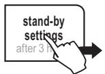 GAGGIA COFFEE - STAND-BY SETTINGS - 1