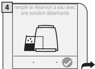 GAGGIA COFFEE - PENDANT CETTE OPÉRATION, LA PRÉSENCE D'UNE PERSONNE EST NÉCESSAIRE. ATTENTION! NE JAMAIS UTILISER DE VINAIGRE POUR DÉTARTRER LA MACHINE. - 5