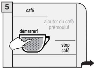 GAGGIA COFFEE - VERSER UNE SEULE MESURE DE CAFÉ MOULU À LA FOIS. IL EST IMPOSSIBLE DE DISTRIBUTER DES XCAFÉS EN MÉME TEMPS. - 5