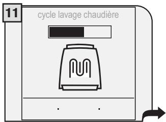 GAGGIA COFFEE - PENDANT CETTE OPÉRATION, LA PRÉSENCE D'UNE PERSONNE EST NÉCESSAIRE. ATTENTION! NE JAMAIS UTILISER DE VINAIGRE POUR DÉTARTRER LA MACHINE. - 12