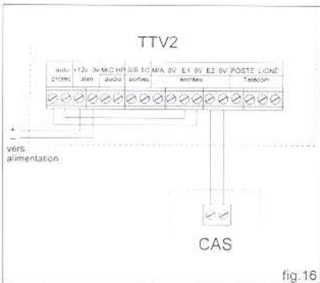 TALCO ALARME TTV1 10329 - Connexion sur une centrale RADIO CAS - 1