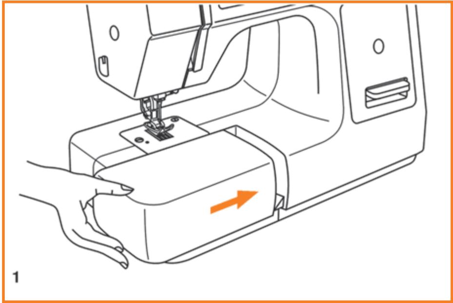 HUSKYSTAR E10 - MISE EN PLACE DE LA BOITE À ACCESSOIRES - 1