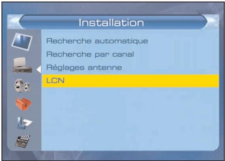 SERVIMAT TNT63HDU - INSTALLATION (LCN, classement des chaînes dans un ordre logique selon le CSA) - 1