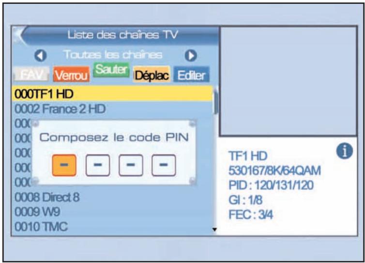 SERVIMAT TNT63HDU - LISTE DES CHAINES (sauter une chaine) - 1