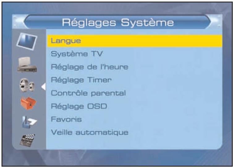 SERVIMAT TNT63HDU - CONFIGURATION SYSTEME (Langue) - 1