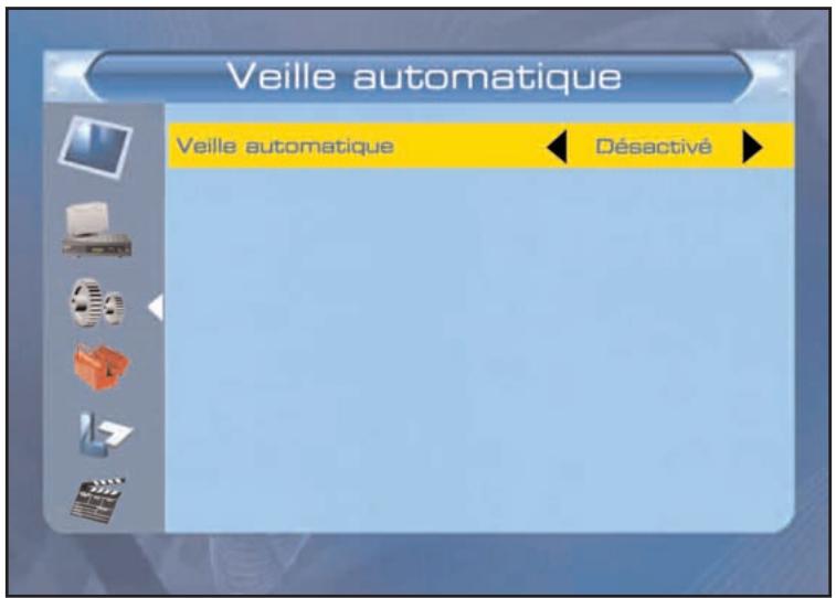 SERVIMAT TNT63HDU - CONFIGURATION SYSTEME (veille automatique désactivée) - 1