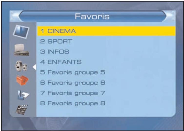 SERVIMAT TNT63HDU - CONFIGURATION SYSTEME (listes de favors renommées) - 1