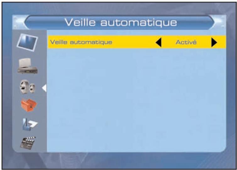SERVIMAT TNT63HDU - CONFIGURATION SYSTEME (veille automatique activée) - 1