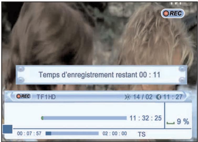 SERVIMAT TNT63HDU - ENREGISTRER UN PROGRAMME EN COURS - 1