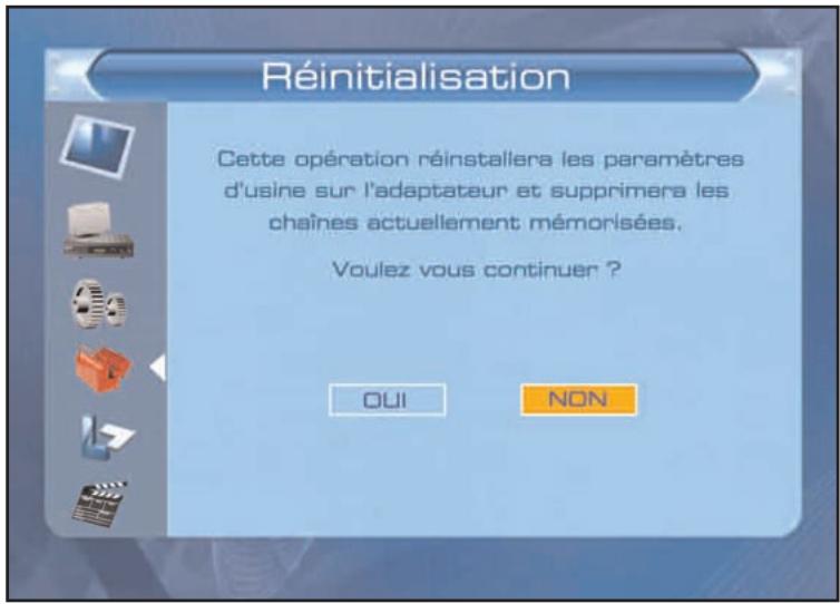 SERVIMAT TNT63HDU - OUTILS (confirmer réinitialisation) - 1
