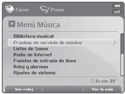 SONOS ZONEPLAYER 120 - Menu Música - 1