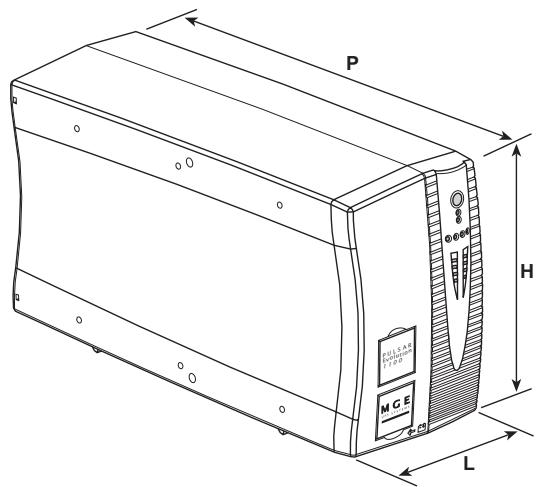 MGE UPS SYSTEMS PULSAR EVOLUTION 800 - Modèles "tour - 1