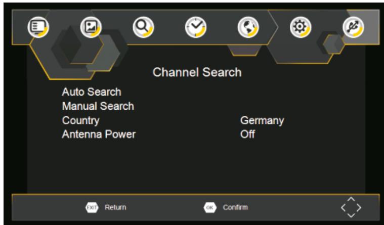 CALIBER PDVBT 101 - Kanalsuche - 1