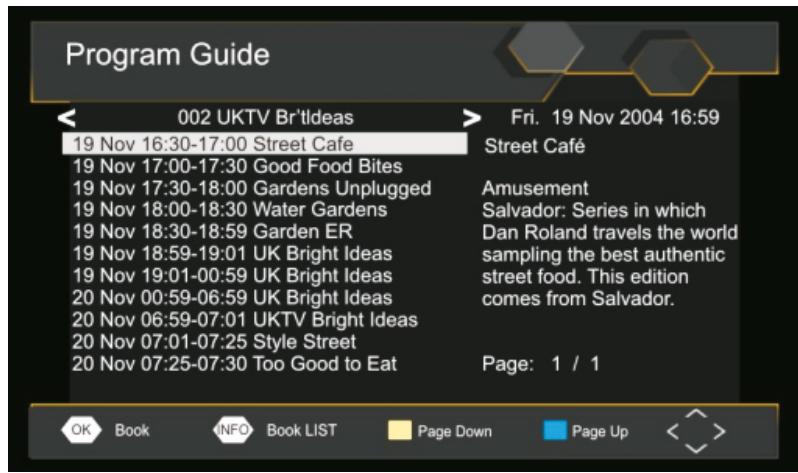 CALIBER PDVBT 101 - EPG (Elektronisk programguide) - 1