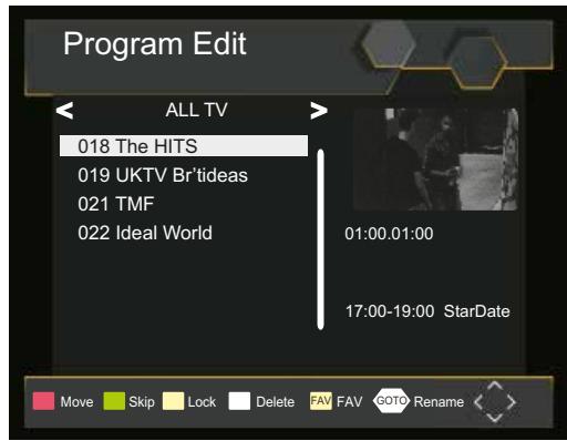 CALIBER PDVBT 101 - Program Edit - 1