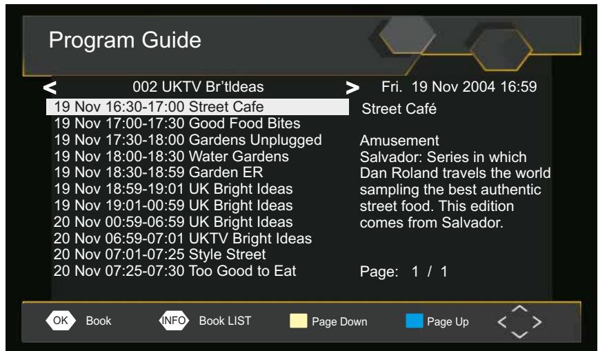 CALIBER PDVBT 101 - EPG (Electronic program guide) - 1