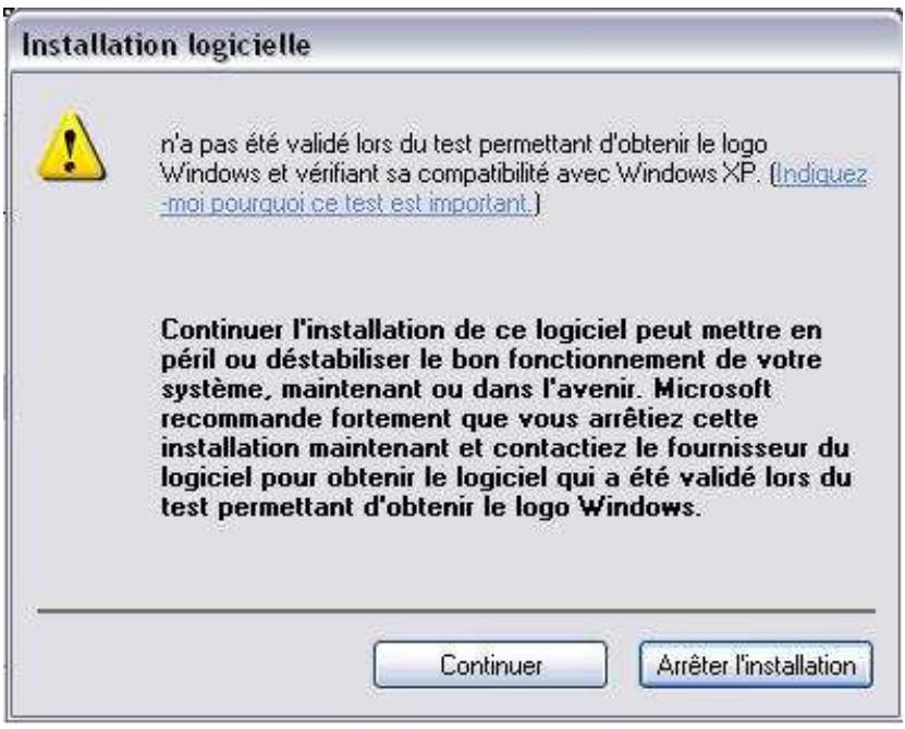 COMET LABS WN598 - Procédure d'installation sous windows XP - 1