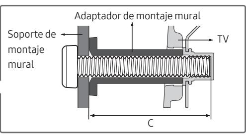 SAMSUNG UE49MU7075, UE55MU7075 - Instalación del teovisor en una pared - 3