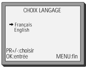 INTERNATIONAL ON63 - Langues des menus - 2