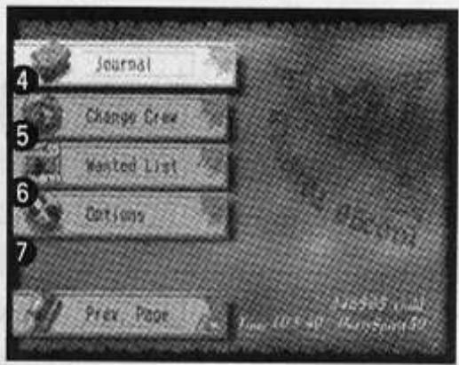 SEGA SKIES OF ARCADIA LEGENDS - Écran de MENU d'état - 2