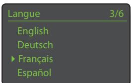 NAIM SUPERUNITI - Le menu Langue - 1