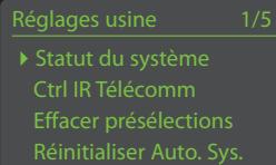 NAIM SUPERUNITI - Le menu Réglages usine - 1
