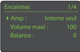 NAIM SUPERUNITI - Le menu Enceintes - 1