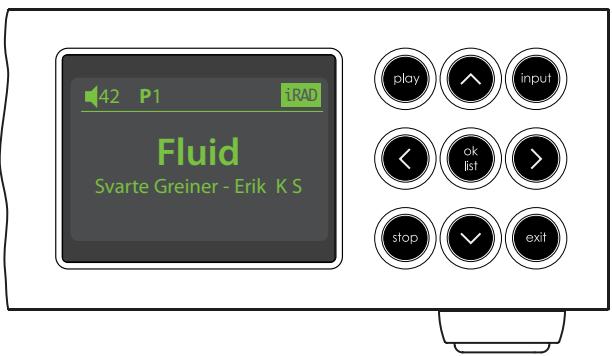 NAIM SUPERUNITI - Ecran d'affichage en façade (mode lecture normale) - 1