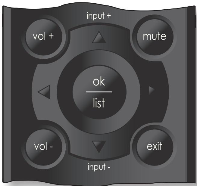 NAIM SUPERUNITI - Touches de navigation de la télécommande - 1