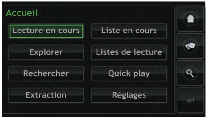 NAIM UNITISERVE-SSD - Le menu Accueil - 1