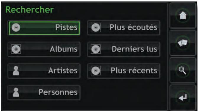 NAIM UNITISERVE-SSD - Le menu Recherche - 1