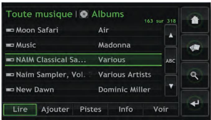 NAIM UNITISERVE-SSD - Création, désignation et sauvégarde des listedes de lecture - 1