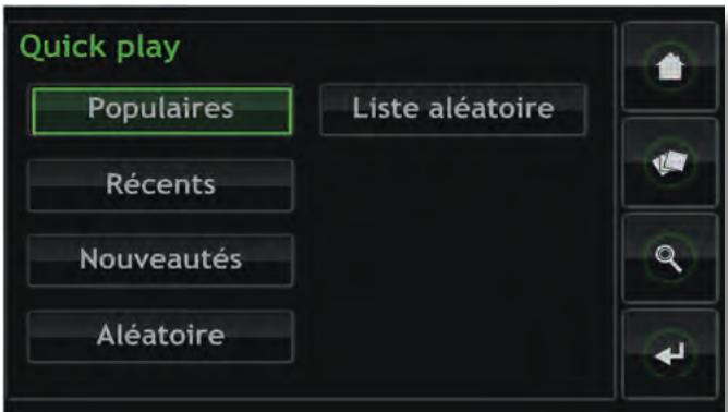 NAIM UNITISERVE-SSD - Le menu Quick Play - 1