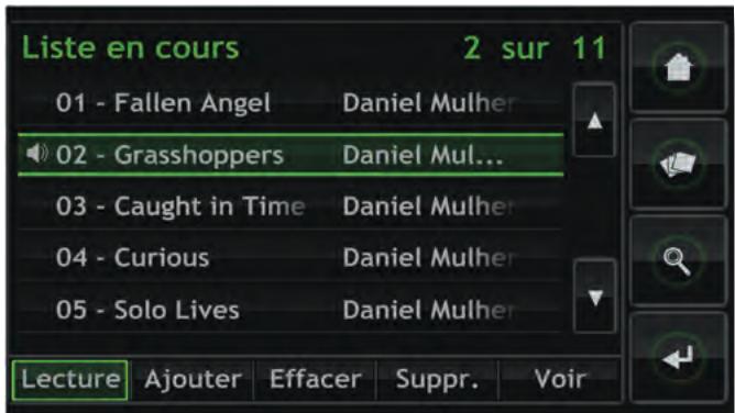 NAIM UNITISERVE-SSD - L'écran Liste en cours - 1